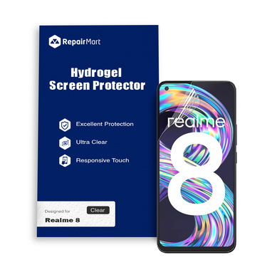 Realme 8 Compatible Premium Hydrogel Screen Protector With Full Coverage Ultra HD